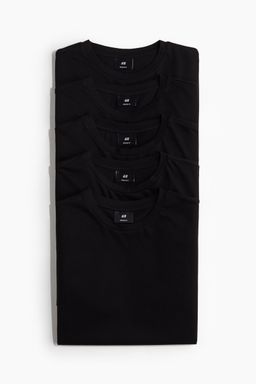 H&M - Men 5-Pack Regular Fit T-Shirts