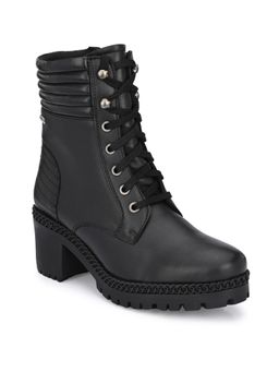 Delize - Womens Black Derby Boots