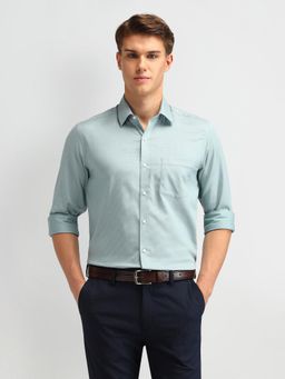 Arrow - Blue Manhattan Slim Fit Checked Shirt