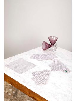 Freedom Tree - Shadow Trellis Brown Cocktail Napkin (Set of 4)