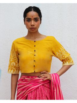 Chidiyaa - Paakhi Milda Hand Block Printed Cotton Stitched Blouse