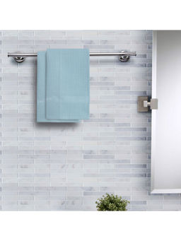 Maspar - Colorart 215GSM Catalina Solid Nile Blue Hand Towels (Set of 2)