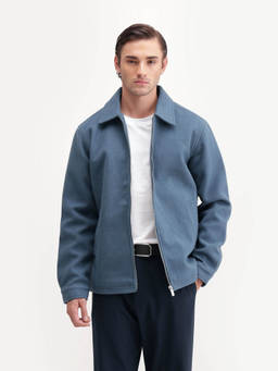 Rare Rabbit - Men Teal Solid Zip-Front Jacket
