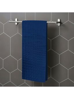 ACKROSS - Waffle Cotton Quick Dry Bath Towel Navy Blue