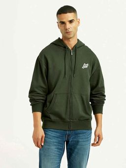 Levi's - Men's Solid Dark-Green Hoodie