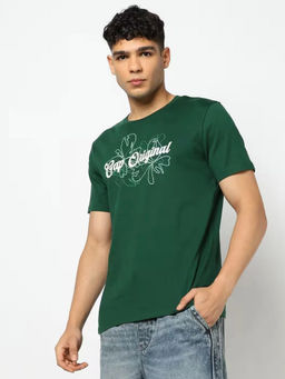 GAP - Men's Graphic Print Slim Half Sleeve Round Neck T-Shirt