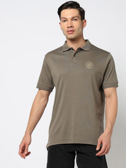 GAP - Men's Olive Slim Fit Half Sleeve Polo T-Shirt