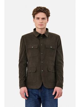 Snitch - Brown Solid Full Sleeves Regular Casual Jacket