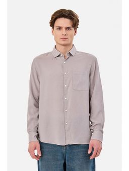Snitch - Mauve Solid Full Sleeves Regular Casual Shirt