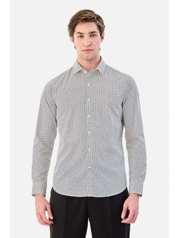 Snitch - White Full Sleeves Slim Casual Shirt