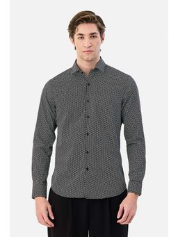 Snitch - Black Full Sleeves Slim Casual Shirt for Men