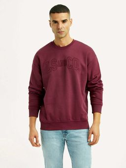 Levi's - Men's Burgundy Crew Neck Sweatshirt