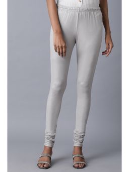 W - Silver Solid Churidar