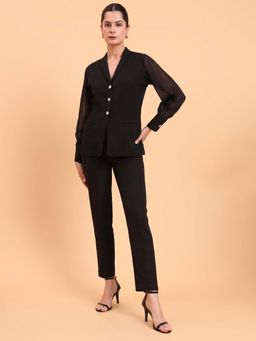 Powersutra - Women's Stretch Black Co-Ord Set