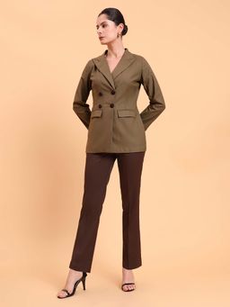 Powersutra - Gingham Contrast Double-Breasted Co-Ord Set