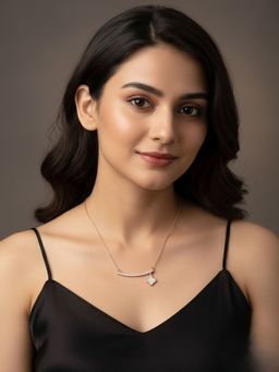 SUGARFRILL - Rose Gold-Plated Ad Bar And Clover Necklace
