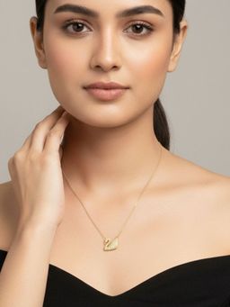 SUGARFRILL - Gold-Plated Ad Pave Swan Pendant Necklace