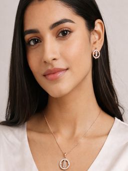 SUGARFRILL - Rose Gold-Plated Ad Circle Necklace