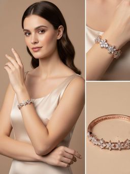 SUGARFRILL - Rose Gold-Plated Crystal Ad Studded Bracelet