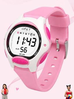 Spiky - Kids Digital Sports Watch for Girls With Alarm - Pink (3-12 Years)