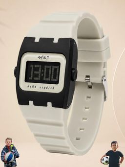 Spiky - Kids Digital Sports Watch for Unisex With Multifunction - Grey (3-12 Years)