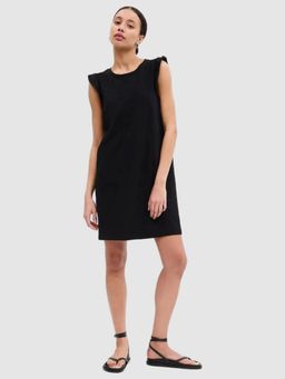 GAP - Women's Round Neck Cap Sleeve Shift Dress