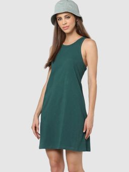 GAP - Women's Round Neck Sleeveless Shift Dress
