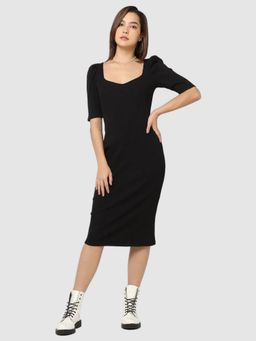 GAP - Women's Elbow Sleeve Sweetheart Neck Sheath Dress
