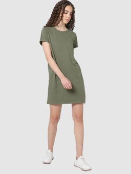 GAP - Women's Casual Melange T-Shirt Dress