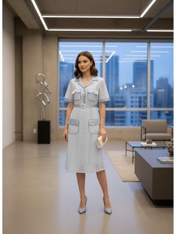 HOUSE OF S - Women's Noir Utility Lace Dress