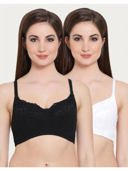 Clovia - Pack Of 2 Cotton Non Padded Non Wired Maternity Bra - Multi-Color