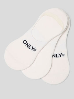 ONLY - White Shoe Liners Socks (Pack Of 3)