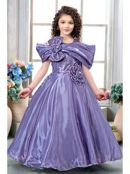 Lagorii - Purple Sequin Embellished Princess Gown