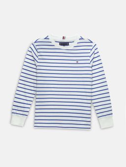 Tommy Hilfiger - Boys Striped Regular Fit Cotton T-Shirt