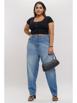 FREAKINS - Curve Vintage Look Slouchy Jeans