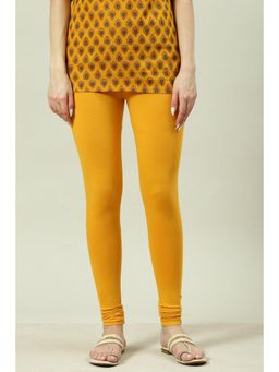 Biba - Women Cotton Gold Churidar Leggings