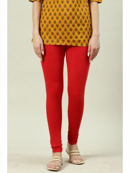 Biba - Women Cotton Red Churidar Leggings