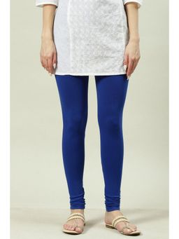 Biba - Women Cotton Blue Churidar Leggings