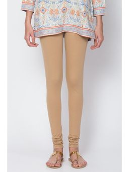 Biba - Women Cotton Brown Churidar Leggings