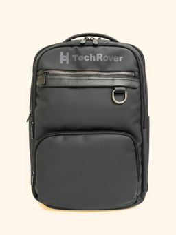 Yelloe - Black Solid Casual Backpack (L)