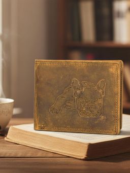 Sassora - Leather RFID Blocking Printed Design Bifold Wallet (L)