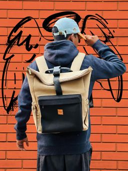 ATTAACHE ACCESSORIES - Unisex Beige Backpack (L) (L)