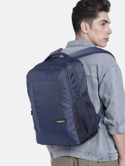 Teakwood - Unisex 15 inch Laptop Compartment Backpack - Navy Blue
