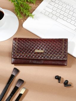 Teakwood - Women Brown 3D Leather Wallet