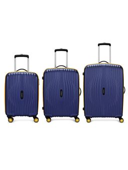 Aristocrat - Vortex Plus Unisex Blue Hard Luggage Trolley Bags (S/M/L) (S/M/L)