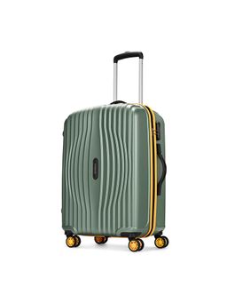 Aristocrat - Vortex Plus Unisex Green Hard Luggage Trolley Bag (M)