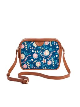 Teal by CHUMBAK - Blue Bloom Box Sling Bag