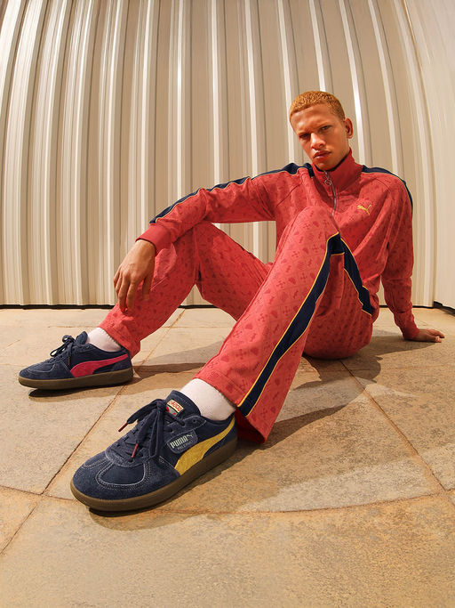 Buy Puma Unisex Road To Unity Palermo Leather Sneakers Navy Blue