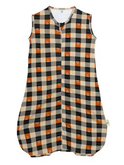 Cocoon Care - Baby Multi-Color Bamboo Cotton Knit Checks Printed Onesies