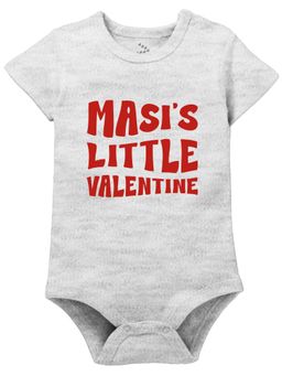 Zeezeezoo - Baby Grey Masi's Little Valentine Onesies